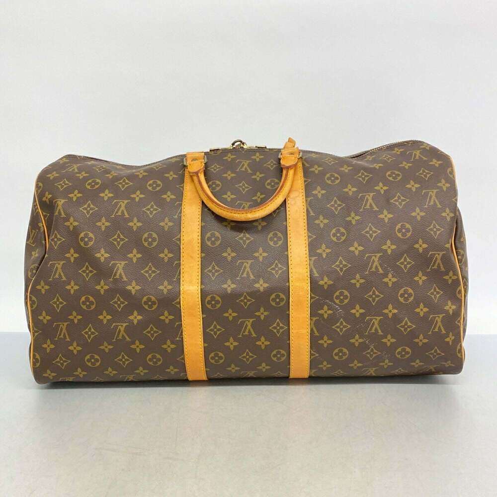 LOUIS VUITTON Brown Monogram Keepall 55 Boston Bag - Picture 12 of 12